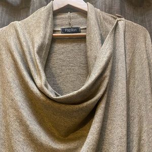 Cream grey slimming cardigan